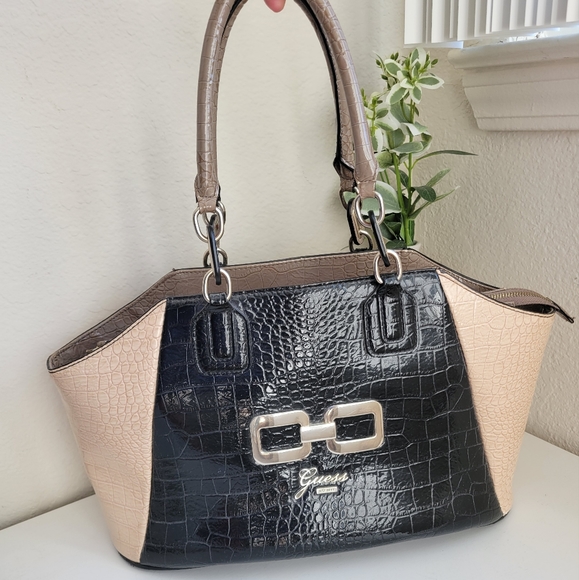 GUESS VINATGE crocodile skin shoulder bag - Picture 2 of 15